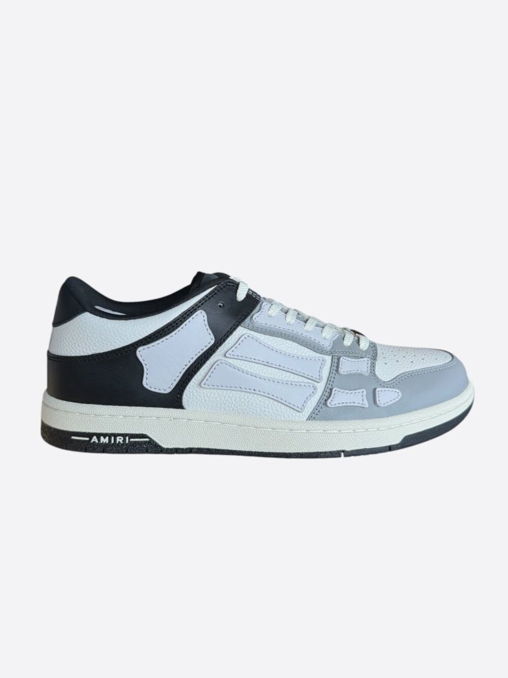 Amiri Grey & White Two Tone Skel Low Top Sneakers
